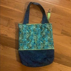 Green and blue bag
